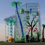 Veronika Richterová: Greenhouse, plastic bottles and bambooo, 2008.